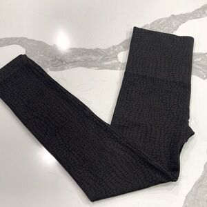 Spanx Black and Brown Animal Print Leggings